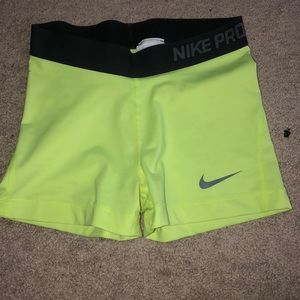 Nike pro spandex shorts